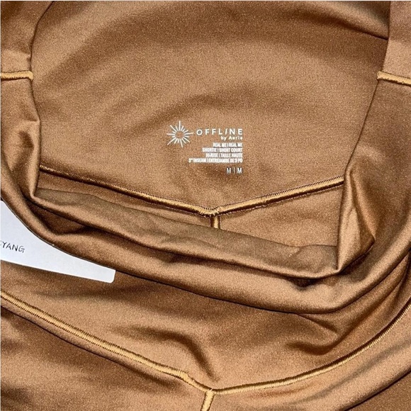 Aerie Brown high waisted shortie 3” inseam short - Picture 3 of 3